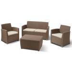 Corona loungeset met kussenbox cappuccino