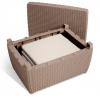 Corona loungeset met kussenbox cappuccino