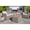 Corona loungeset met kussenbox cappuccino