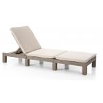 Daytona sunlounger cappucino