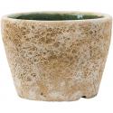 Lava Relic beige bloempot binnen 19x19x13 cm