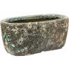 Lava Relic Jade ovale bloempot binnen 31x18x15 cm