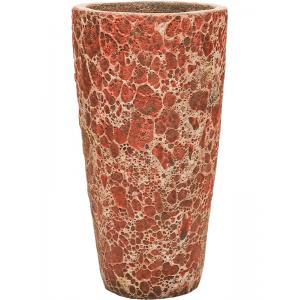 Lava Relic pink partner hoge bloempot 35x65 cm