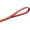 Hondenriem van leer 100cm x 16mm rood