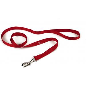 Hondenriem van nylon 100cm x 20mm rood