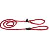 Hondenriem van rond nylon sliplijn 170cm x 8mm rood