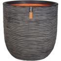 Capi Nature Rib NL bol 42x40cm bloempot antraciet