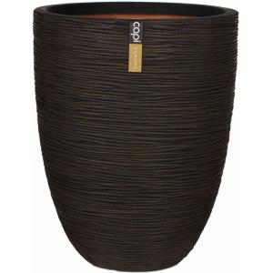 Capi Nature Rib NL vase laag 35x47cm bloempot bruin