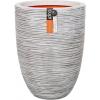 Capi Nature Rib NL vase laag 35x47cm bloempot ivoor