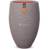 Capi Nature Rib NL vase luxe 45x72cm bloempot grijs