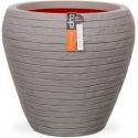 Capi Nature Row NL vase rond 42x42x38cm bloempot grijs