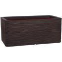 Capi Nature Rib NL 73x39x32cm rechthoekige plantenbak donkerbruin