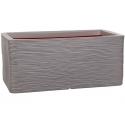 Capi Nature Rib NL 73x39x32cm rechthoekige plantenbak grijs