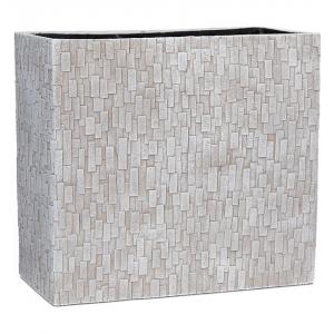 Capi Nature Stone 31x16x29cm rechthoekige plantenbak ivoor