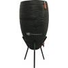 Capi Nature Rib regenton zwart 130L met plantenbak