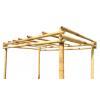 Bamboe pergola naturel 400 x 300 cm