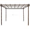 Bamboe pergola zwart 400 x 300 cm