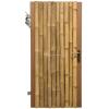 Bamboe schutting poortdeur naturel 100 x 200 cm x 60-80 mm