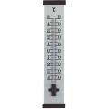 Buitenthermometer aluminium zwart 25 cm