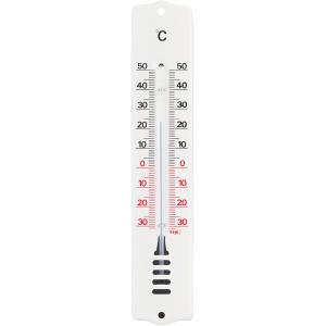 Buitenthermometer metaal wit 20.4 cm