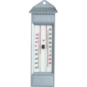 Buitenthermometer metaal min/max zilver 23.2 cm