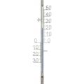 Buitenthermometer metaal zilverkleurig 41 cm