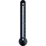 Muurthermometer zwart en zilver