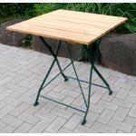 Tuintafel hout inklapbaar Bad Tolz - groen frame 70 cm