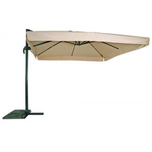 Zweefparasol Virgo 300 x 300 cm met volan ecru