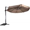 Zweefparasol Virgo 350 cm met volan taupe