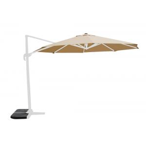 Zweefparasol Virgo 350 cm wit frame zand