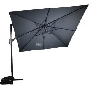 Zweefparasol VirgoFlex 300 x 300 cm grijs