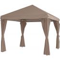 Paviljoen Yasumi Kiosk 3 x 3 meter - taupe