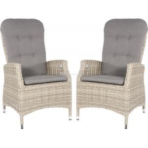 Soho Comfort Mountain tuinstoel taupe set van 2