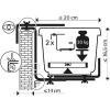 Balkonhaak type C bruin - 2 stuks