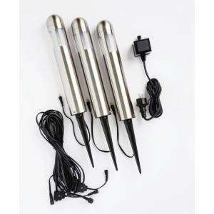 Amalfi vloerlamp set van 3 rvs