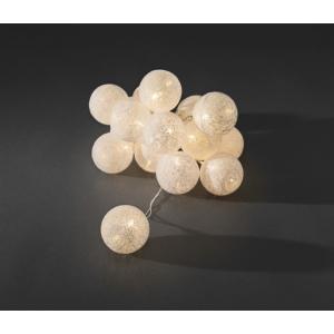 LED cotton balls lichtsnoer wit 6cm