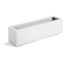 Argento plantenbak Balcony Box L glanzend wit