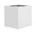 Argento plantenbak Cube XL glanzend wit