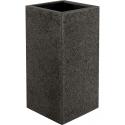 Luca Lifestyle Cube hoge plantenbak Struttura 40x40x100 cm donker bruin