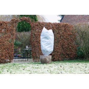 Winterafdekhoes met koord 50 g/m2 wit 75 x 150 cm -  2 stuks