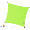 Nesling Coolfit schaduwdoek vierkant lime groen 3.6 x 3.6 x 3.6 meter