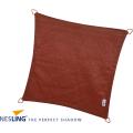 Nesling Coolfit schaduwdoek vierkant terracotta 3.6 x 3.6 x 3.6 meter