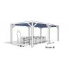 Complete Nesling pergola Stand Alone gebroken wit