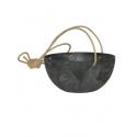 Artstone fiona hanging basket zwart L