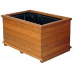 Rechthoekige houten plantenbak FSC 90x40x48 cm