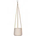 Rough Eco-line hangende bloempot L 20x17 cm Patt lichtgrijs