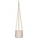 Rough Eco-line hangende bloempot M 17x14 cm Patt lichtgrijs