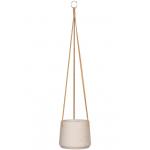 Rough Eco-line hangende bloempot M 17x14 cm Patt lichtgrijs