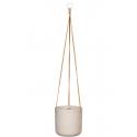 Rough Eco-line hangende bloempot M 18x18 cm Charlie lichtgrijs